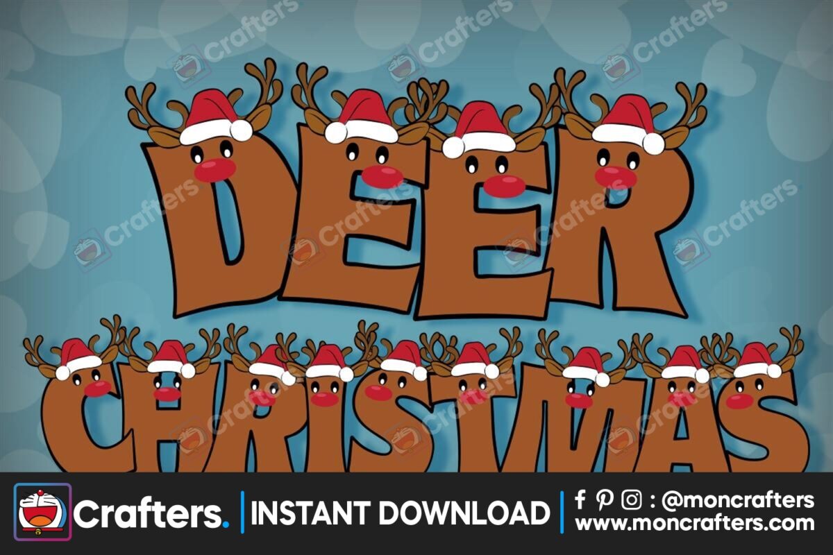 deer-christmas-font
