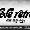love-retro-font