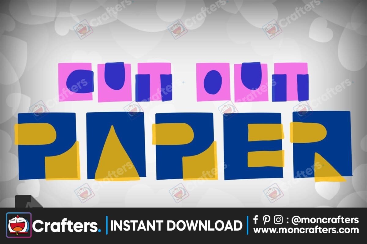 cut-out-paper-font