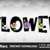 flower-font