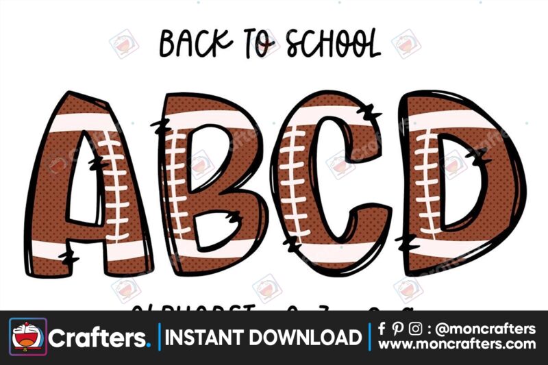 football-alphabet-doodle-letters
