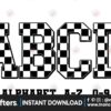 race-checkered-alphabet-font-sublimation