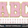 pastel-faux-chenille-alphabet-light-pink