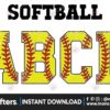 softball-distressed-alphabet-letters