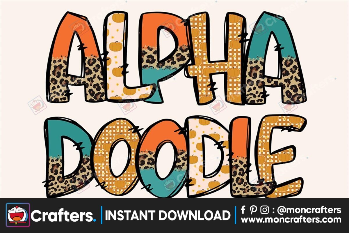 fall-autumn-leopard-doodle-alphabet