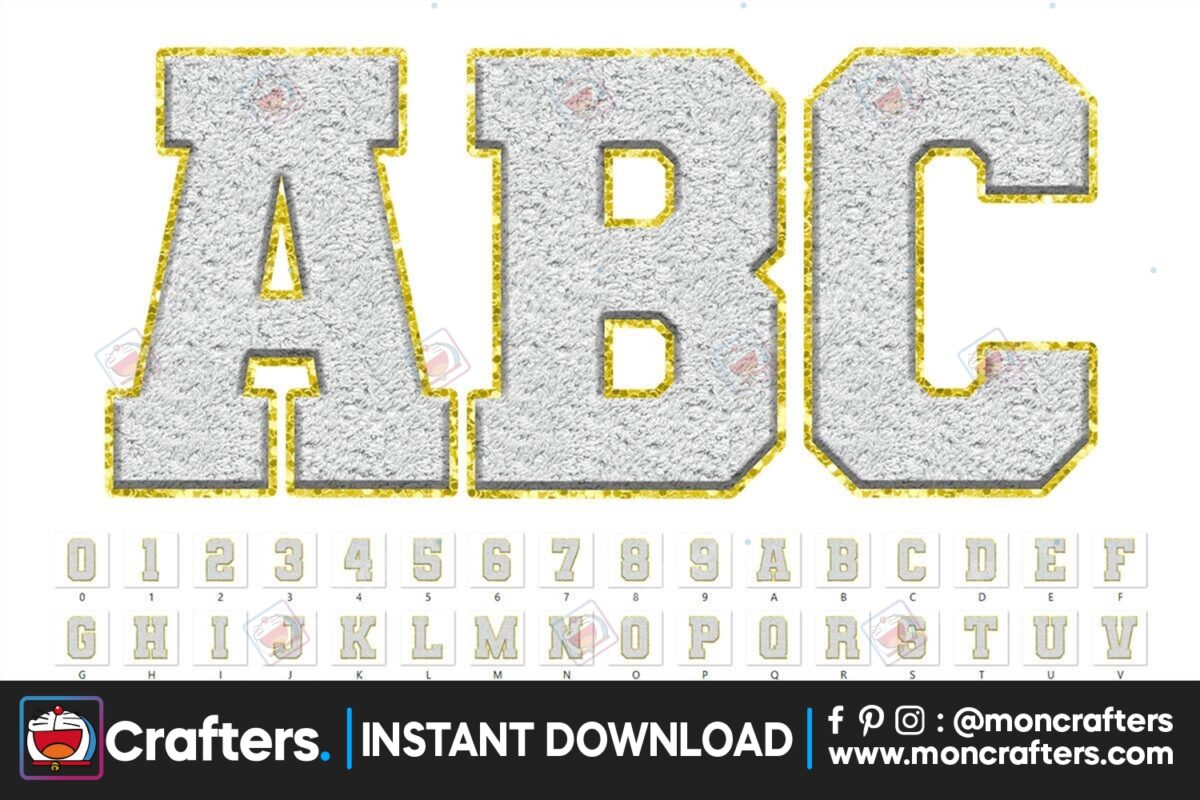 pastel-faux-chenille-alphabet-white