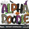 happy-halloween-doodle-alphabet-set