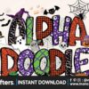 happy-halloween-doodle-alphabet-set