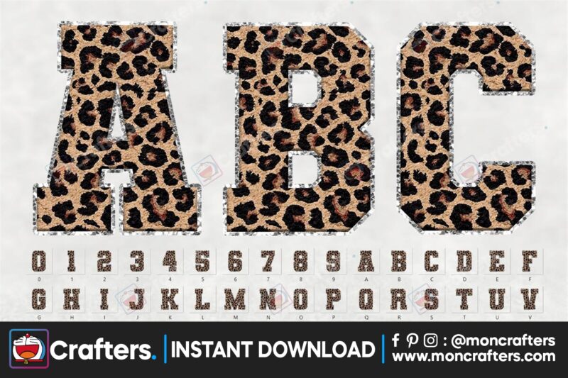 chenille-leopard-alphabet-letters
