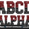alphabet-sequin-faux-maroon-and-black