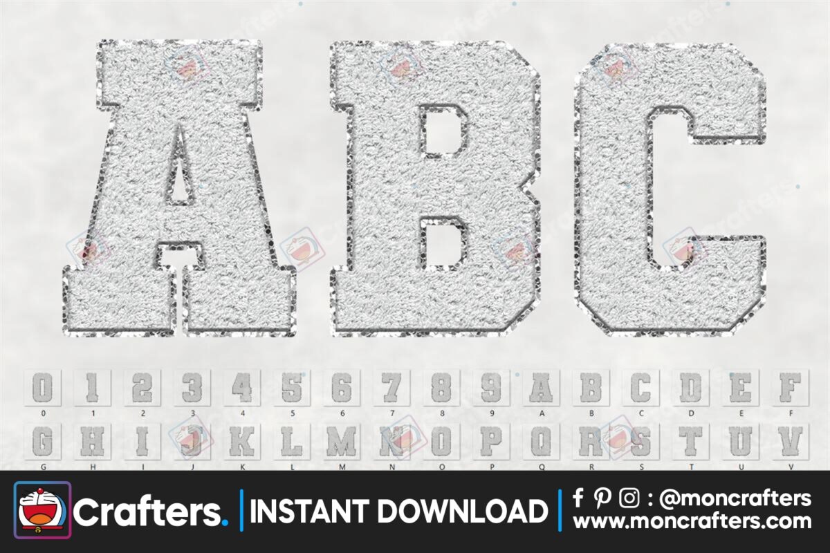 sport-chenille-alphabet-white-faux