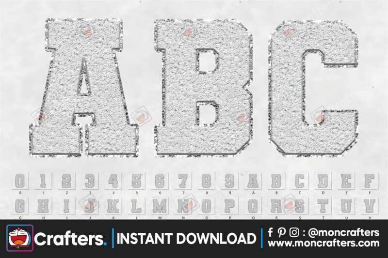 sport-chenille-alphabet-white-faux