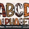 happy-fall-western-doodle-alphabet