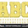 pastel-faux-chenille-alphabet-yellow
