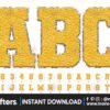 sport-chenille-alphabet-letters-yellow