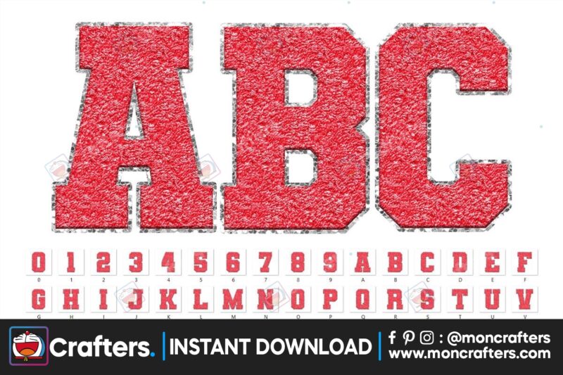 sport-chenille-faux-alphabet-red