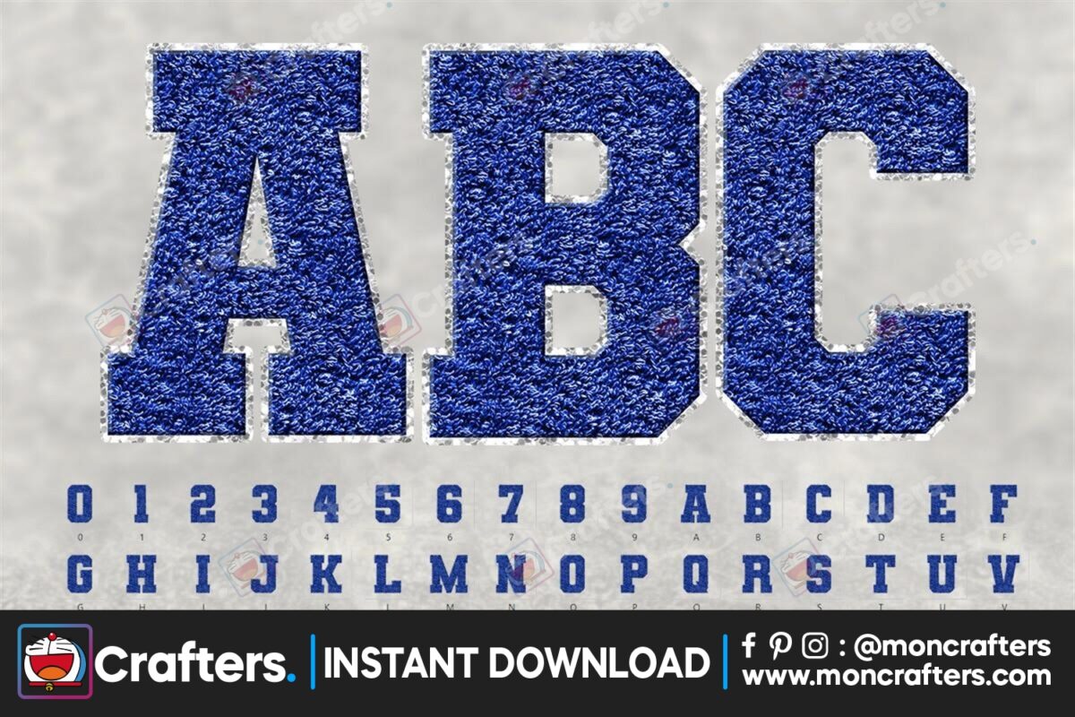 sports-chenille-blue-color-alphabet