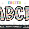easter-pastel-color-alphabet-doodle-font