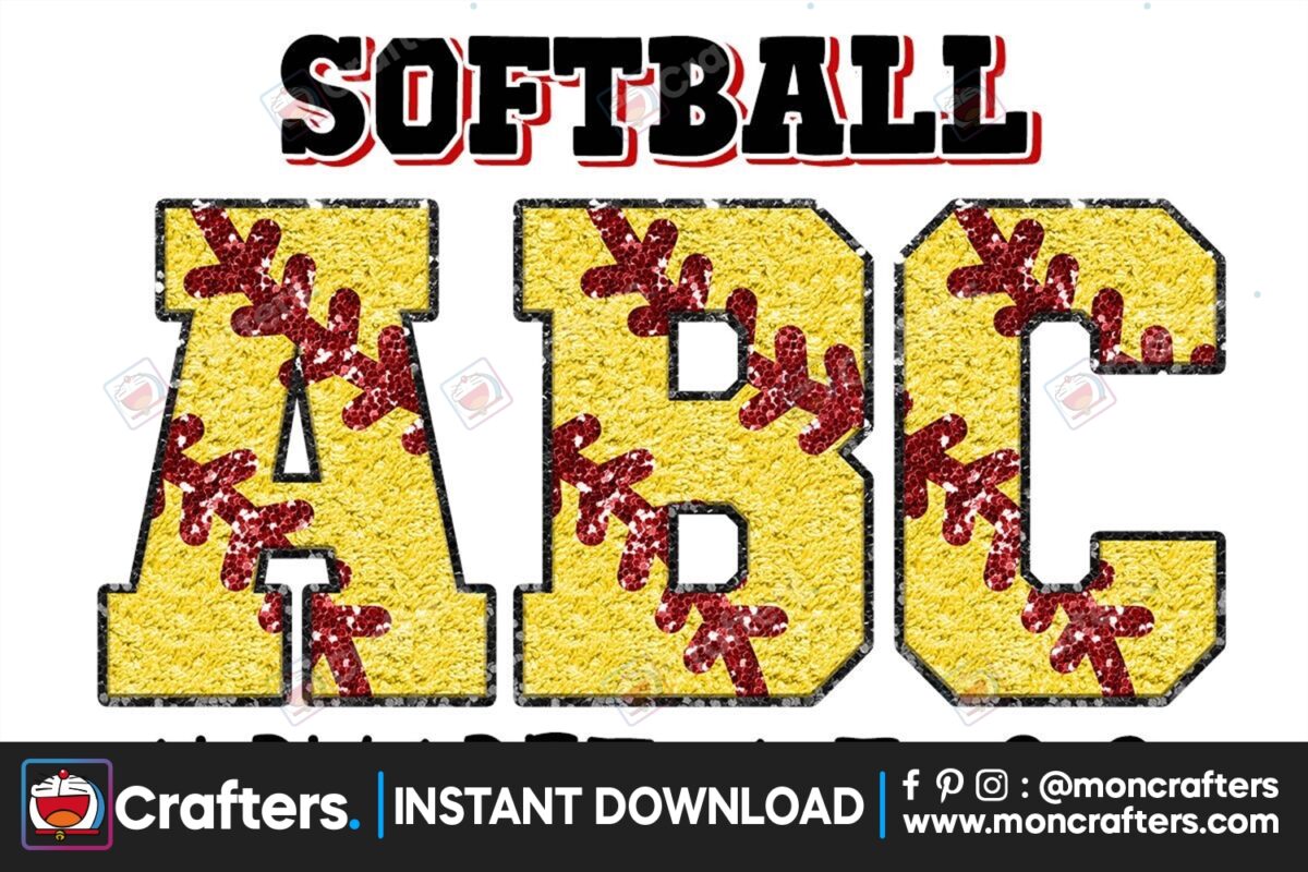 softball-chenille-faux-sequin-alphabet