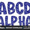 faux-embroidered-sequin-doodle-alphabet