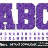 sport-chenille-faux-alphabet-purple