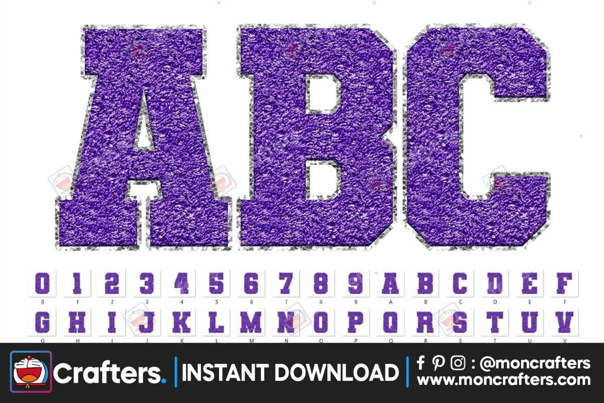 sport-chenille-faux-alphabet-purple