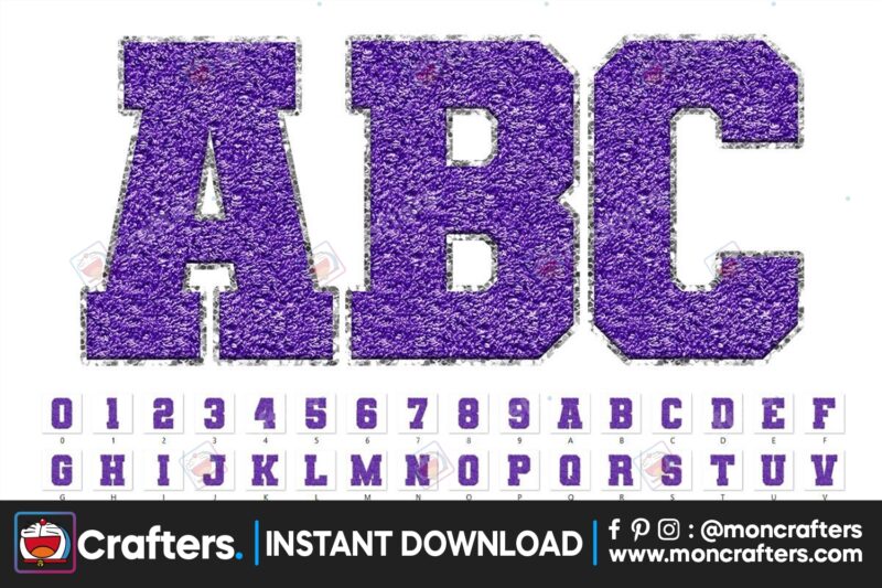 sport-chenille-faux-alphabet-purple