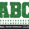 sport-chenille-alphabet-letters-green