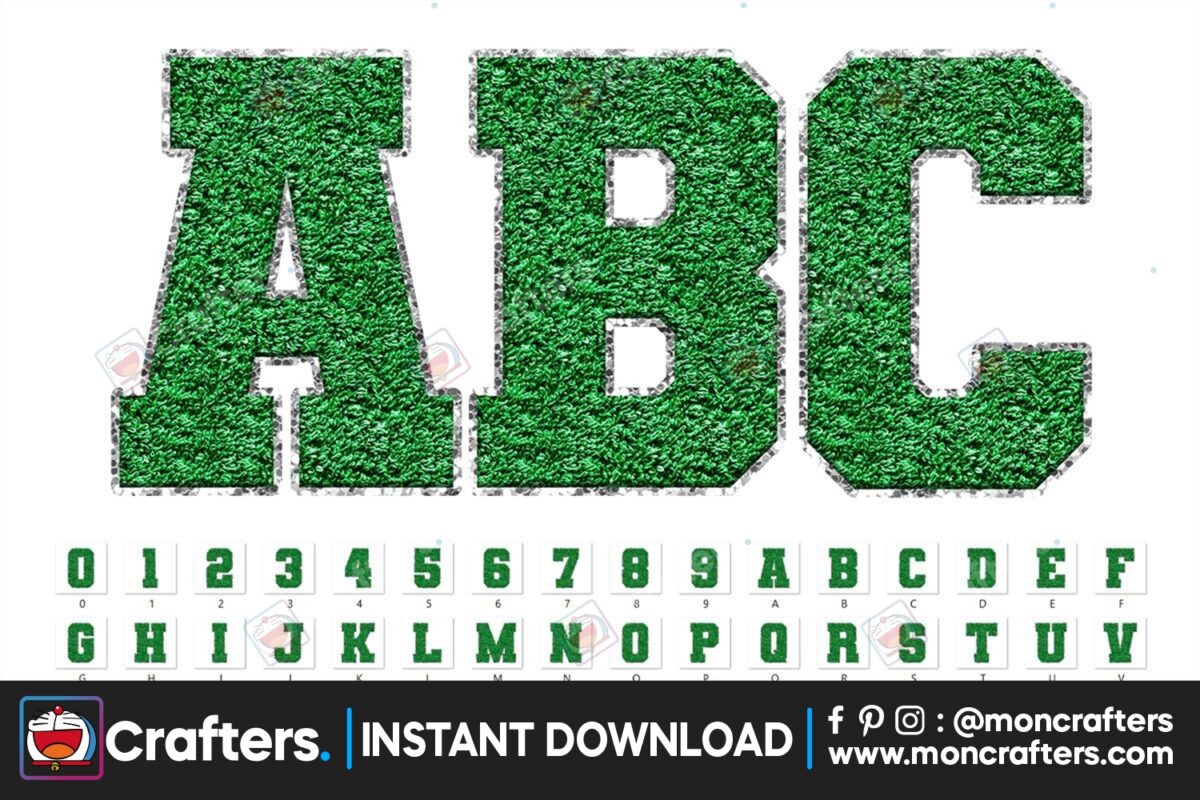 sport-chenille-alphabet-letters-green