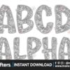 faux-embroidered-sequin-doodle-alphabet