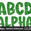 faux-embroidered-sequin-doodle-alphabet