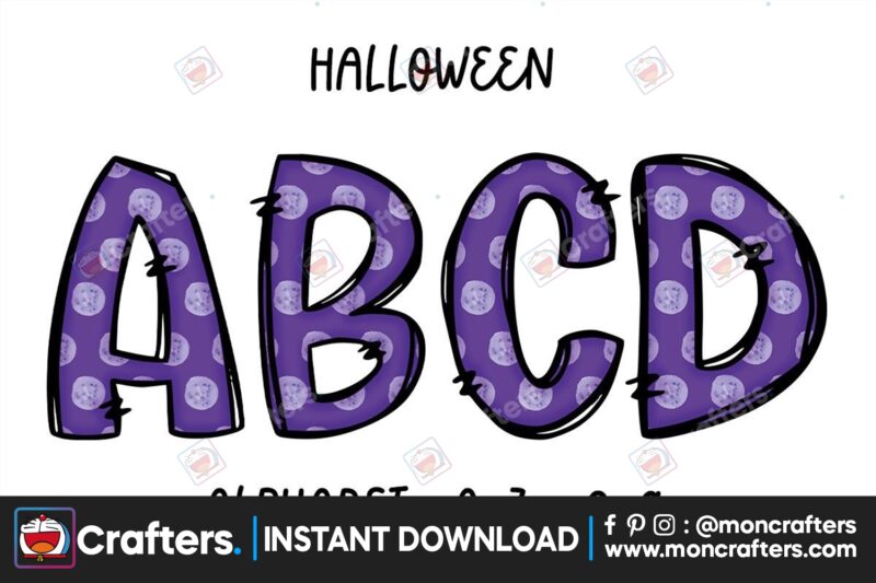 halloween-purple-alphabet-doodle-letters