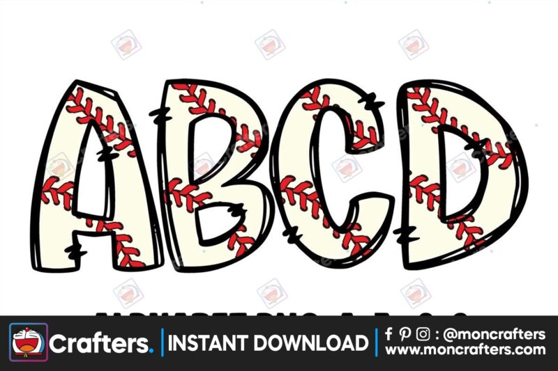 baseball-alphabet-doodle-font-sport-day