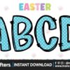 easter-blue-pastel-alphabet-doodle-font