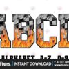 fire-race-track-checkered-alphabet-font