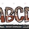 football-and-leopard-alphabet-doodle