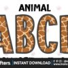 animal-safari-giraffe-alphabet-letters