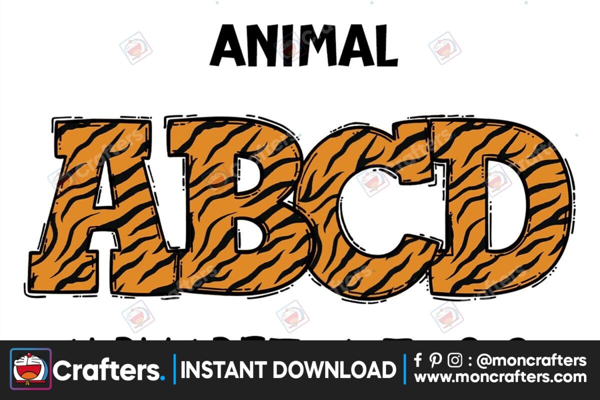 animal-tiger-safari-alphabet-letters
