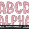 faux-embroidered-sequin-doodle-alphabet