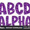 faux-embroidered-sequin-doodle-alphabet