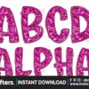 faux-embroidered-sequin-doodle-alphabet