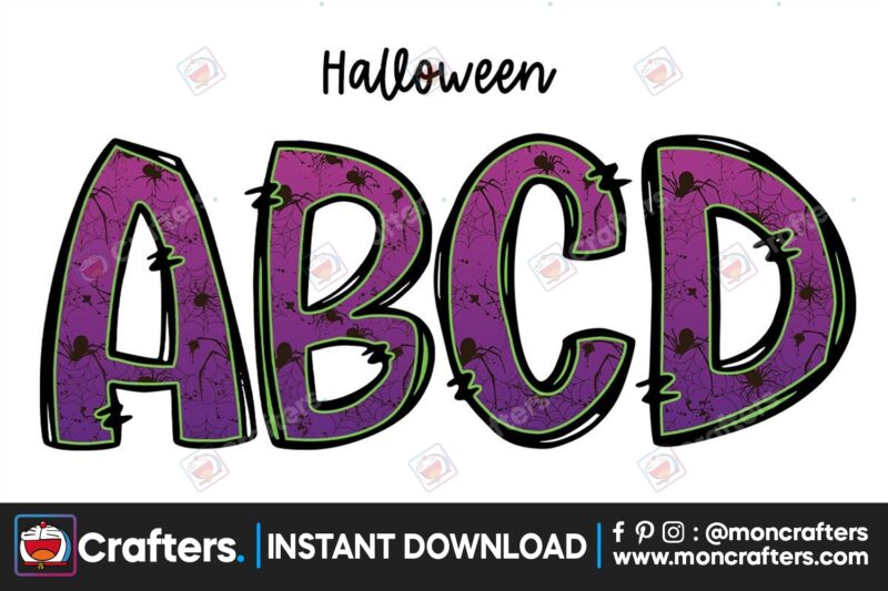 halloween-spider-doodle-alphabet