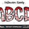 bloody-halloween-alphabet-doodle-letters