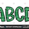football-stadium-alphabet-doodle-font