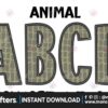 animal-safari-crocodie-alphabet-letters