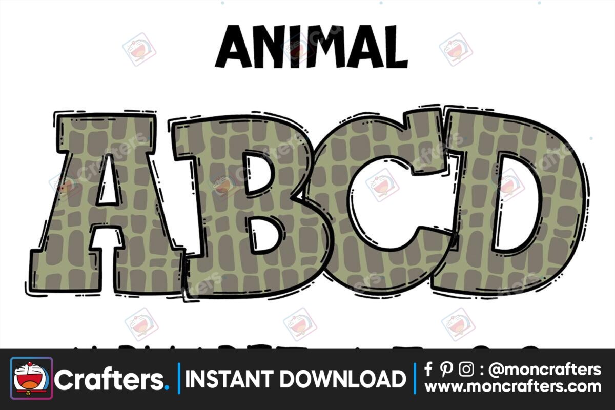 animal-crocodie-doodle-alphabet