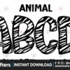 zebra-animal-safari-doodle-alphabet