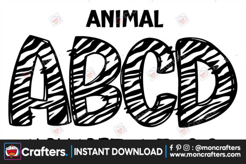 zebra-animal-safari-doodle-alphabet
