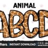 giraffe-animal-safari-doodle-alphabet