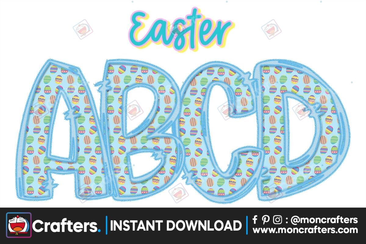 easter-spring-faux-embroidery-alphabet
